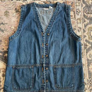 90's Denim Vest Size L